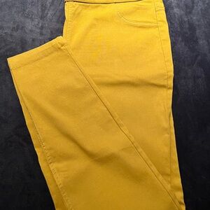 Zac & Rachel Pull On Pants Size 10 Gently Used Mustard Colored